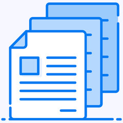 
A vector design of my documents, editable icon design 
