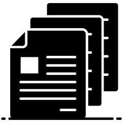 
A vector design of my documents, editable icon design 
