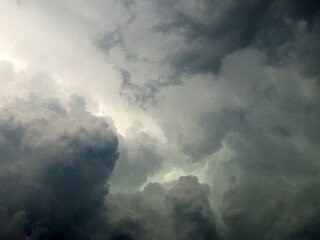 Obraz premium Dramatic sky with stormy clouds.