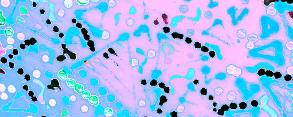 Pink Dirty Paper. Green Ink Dirty Pattern. Azure