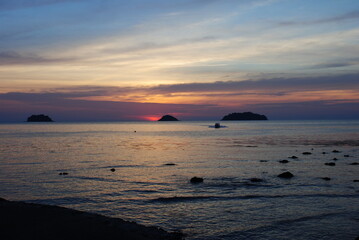 Fototapeta na wymiar sea after sunset