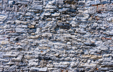 Steinmauer detail in Bellagio am Comer See, Italien