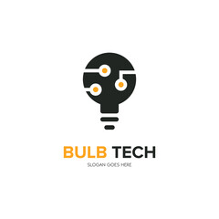 Illustration Vector Graphic of Bulb Tech. Perfect to use for Technology Company