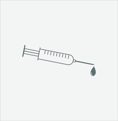 Vaccine simple icon. illustration for web and mobile design.