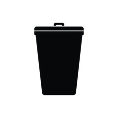 Trash can icon, vector illustration