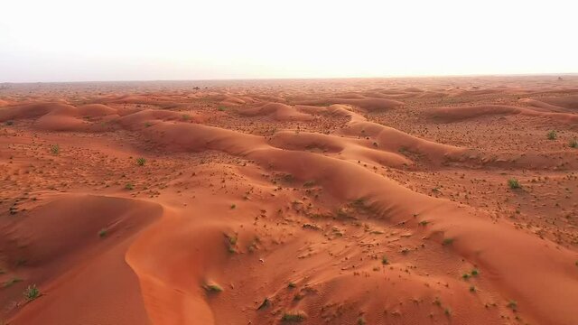 4K Videos, Drone footage of Buhais Geology Park Desert in Sharjah with Sand Ripples, Geological Landscape of High Dune Desert in United Arab Emirates 