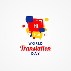 Fototapeta na wymiar World Translation Day Vector Design Illustration