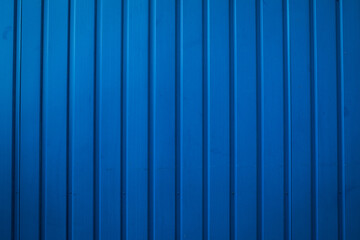Blue metallic wall - modern background for design, blue grunge background