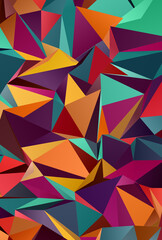 Abstract Low-Poly background. triangulated texture. Design 3d. Polygonal geometrical pattern....