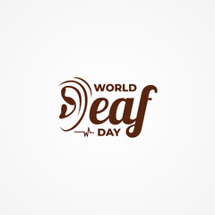 World Deaf Day Vector Design Illustration