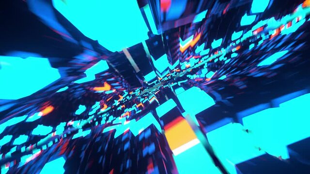 Cool Techno Time Warp VJ Loop Seamless Motion Blur Backgrounds