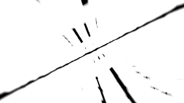 Spiraling Abstract Endless VJ Loop Black and White Dynamic Transition Matte