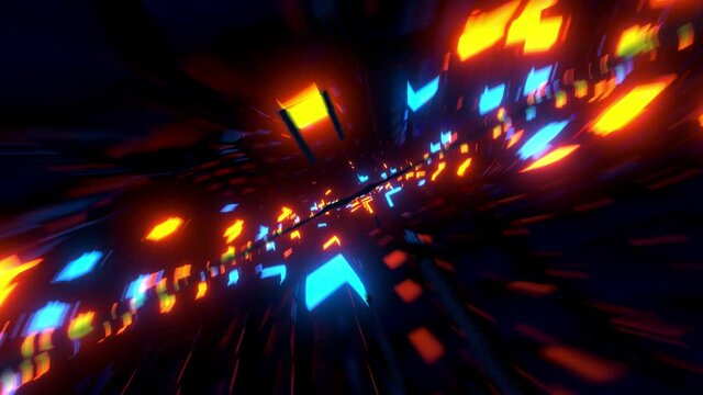 Spiraling News Abstract Endless Loop Intro Background with Motion Blur
