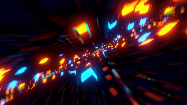 Cool Techno Time Warp News Perfect Loop Intro Motion Blur Background