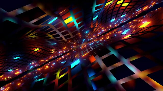 Cool Flying Through Time Warp News Perfect Loop Intro Background