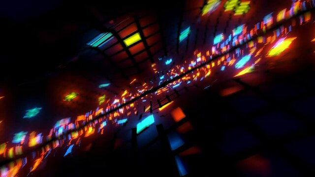 Flying Through Time Warp News Perfect Loop Intro Motion Blur Background