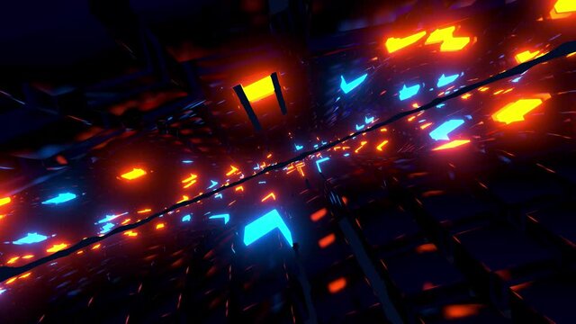 Cool Flying Through Abstract Seamless Loop Motion Backgrounds