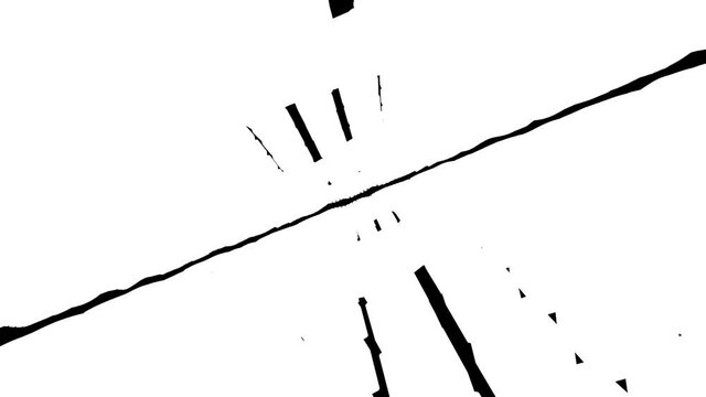 Black and White Abstract Endless VJ Loop Dynamic Transition Matte