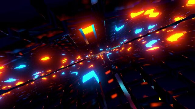 Cool Flying Through Time Warp VJ Loop Seamless Motion Backgrounds