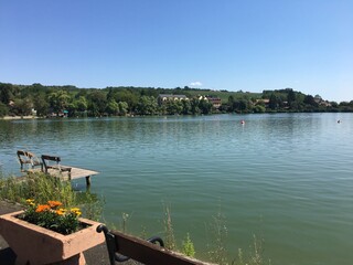 Naklejka premium Lake Banki, Hungary