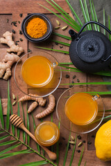 Turmeric ginger drink, immune booster, anti inflammatory beverage
