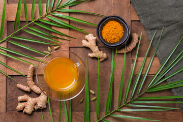 Turmeric ginger drink, immune booster, anti inflammatory beverage