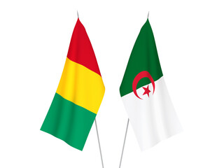 Algeria and Guinea flags