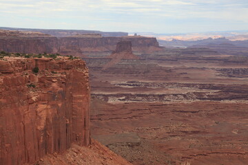 Scenic view of island in the sky seen from Buck Canyon overlook in Canyonlands National Park Utah, USA