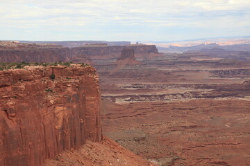 Scenic view of island in the sky seen from Buck Canyon overlook in Canyonlands National Park Utah, USA