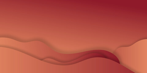 Vector abstract background - modern concept of red paper art style, banner.