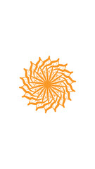 Naklejka premium unique mandala design. very suitable for orange, tattoo and others