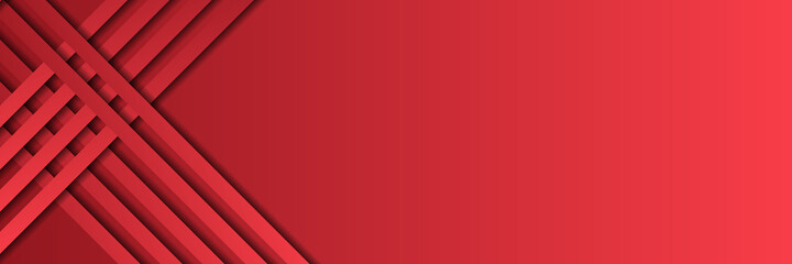 Obraz premium Modern red banner background. Illustration of abstract red and black metallic with light ray and glossy line. Metal frame design for background. Vector design modern digital technology concept