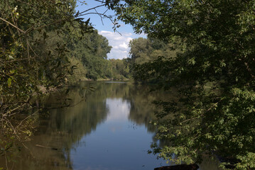 Siegm&uuml;ndung zum Rhein bei Bergheim