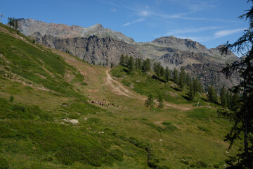 beautiful landscape - mountain of champorcher - Aosta - Italy.