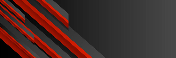 Fototapeta premium abstract metallic black red shiny color black frame layout modern tech design vector template background 