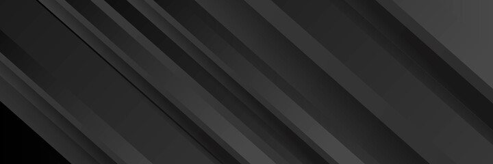 Obraz premium Black abstract banner background 
