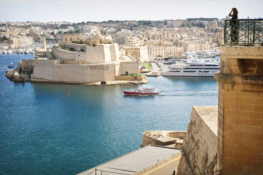 The three historic cities of Maltese glory - Senglea, Vittoriosa and Cospicua in the Grand Harbor of Malta
