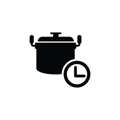 Cooking timer icon vector on white