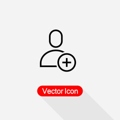 Add User Icon Vector Illustration Eps10