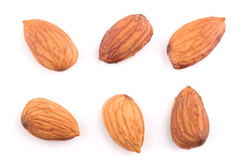 Almond isolated on white background