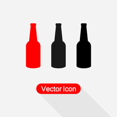 Bottle Of Beer Icon Vector Illustration Eps10