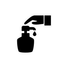 Hand sanitizer icon vector, simple sign and symbol