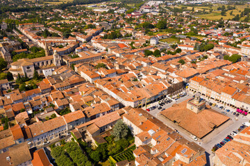 Fototapeta na wymiar Panoramic view from above on the city Revel. France
