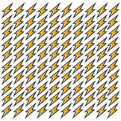 Seamless pattern of Flash lightning bolt