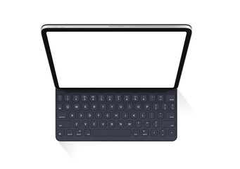 tablet computer with blank screen