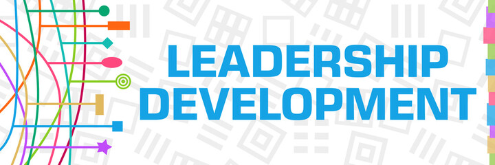 Leadership Development Colorful Left Curves Symbols 