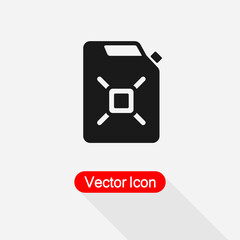 Canister icon, Container and Jerrican, Jug, Gas Symbol Vector Illustration Eps10