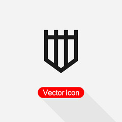 Castle Icon Vector Illustration Eps10
