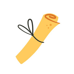 Paper roll, scroll. Message. Vector. Isolated on white backgrounds.