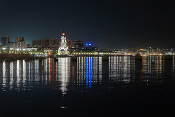 night view of the city of novorossiysk